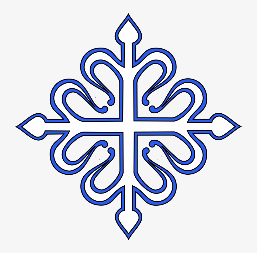 Meuble Héraldique Croix Calatrava Vidée - Snowflake, transparent png #6089319