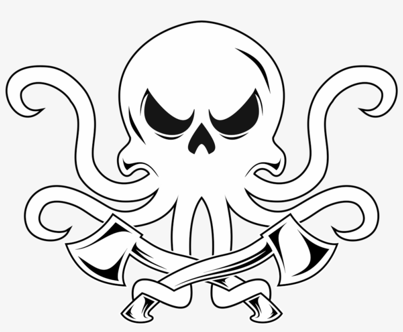 Kraken Axes Logo Skull Only Lo Res Rev0, transparent png #6091362