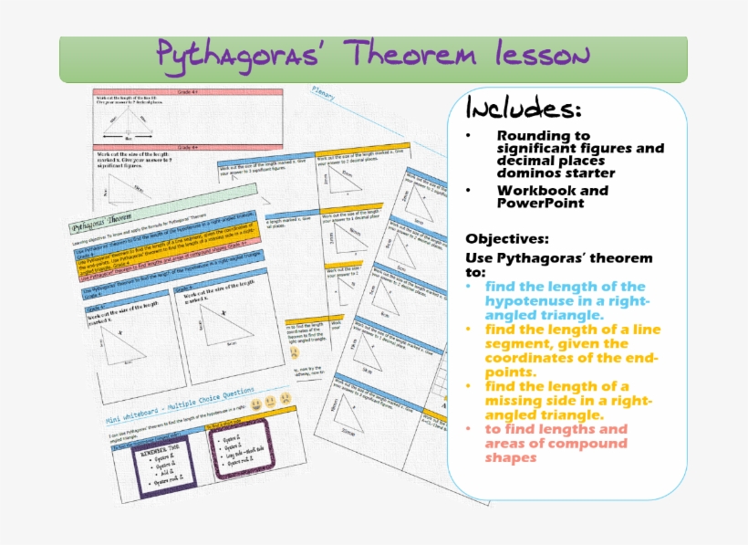Pythagoras Lesson - Document, transparent png #6091625