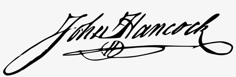 Open - John Hancock Signature, transparent png #6092334