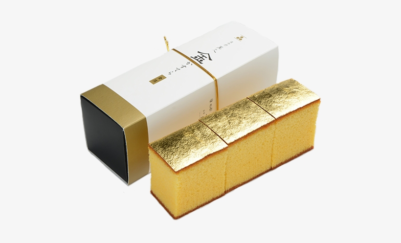 Gold Foil Castella Cake - 金箔 カステラ, transparent png #6092847