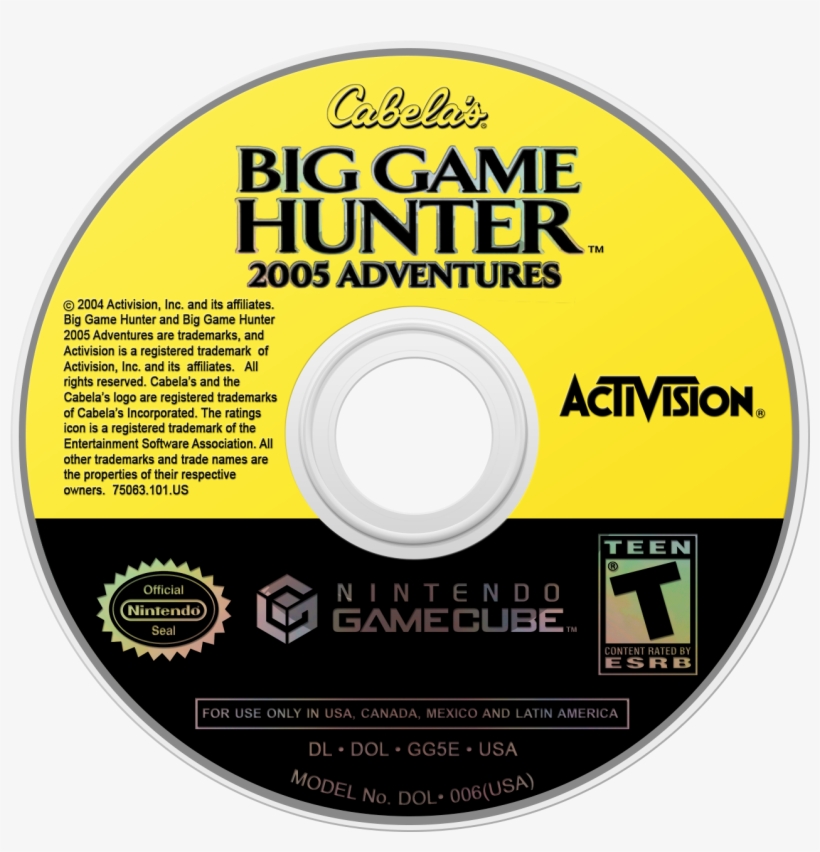 Cabela's Big Game Hunter 2005 Adventures - Donkey Kong Jungle Beat Disc, transparent png #6094374