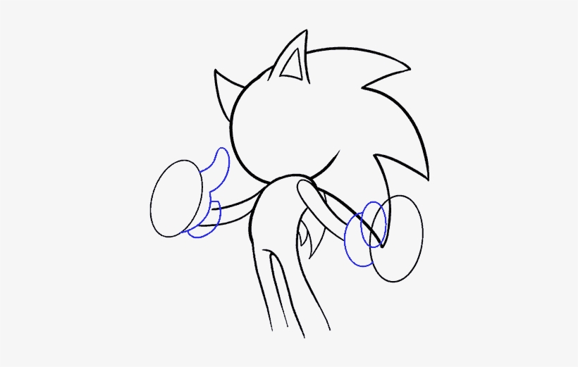 How To Draw Sonic The Hedgehog - Drawing, transparent png #6094795