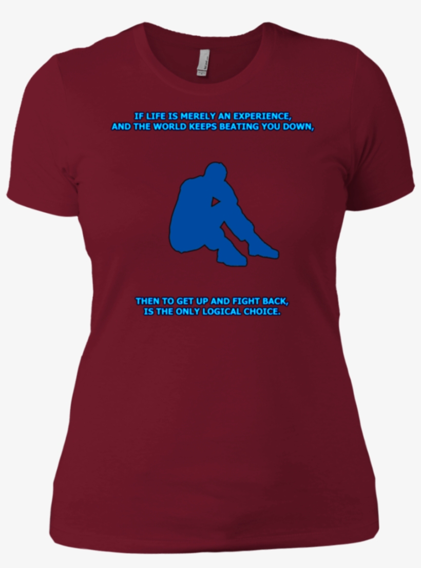 Inspirational Ladies' Nxt Lvl T-shirt - T-shirt, transparent png #6097122