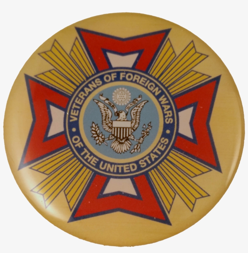 Ribbon Medallion Vfw Plaque - Veterans Of Foreign Wars, transparent png #6097306