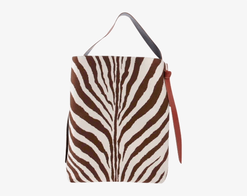 Céline Zebra Bag - Céline Twisted Brown Pony-style Calfskin Handbag, transparent png #6097563