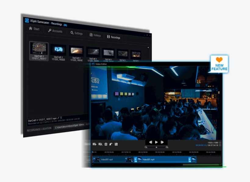 Edit And Upload Recordings - Xsplit, transparent png #6098294
