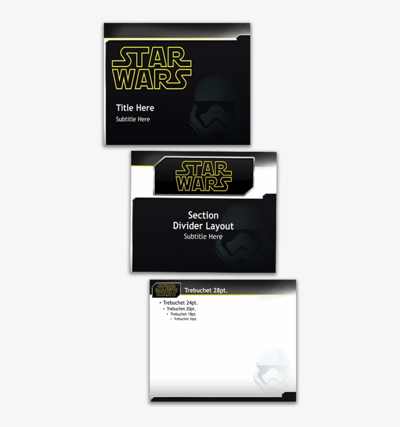 We Also Created This Star Wars Themed Template Back - Star Wars, transparent png #6098654
