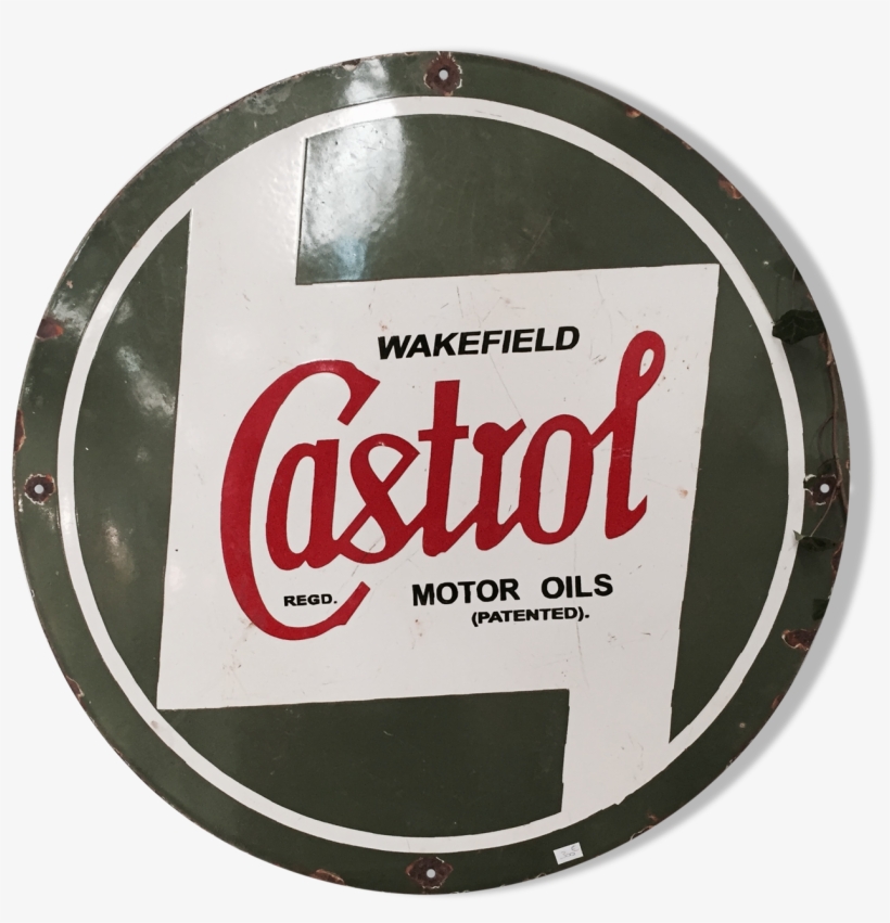 Enamelled Castrol Plate, transparent png #6098901