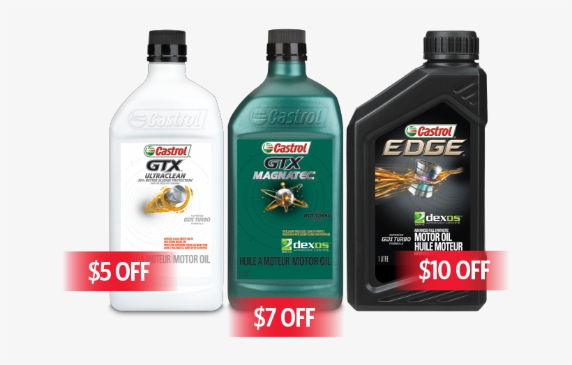 Promo Bottle - Castrol Gtx Magnatec Full Synthetic Motor Oil 6006, transparent png #6099005