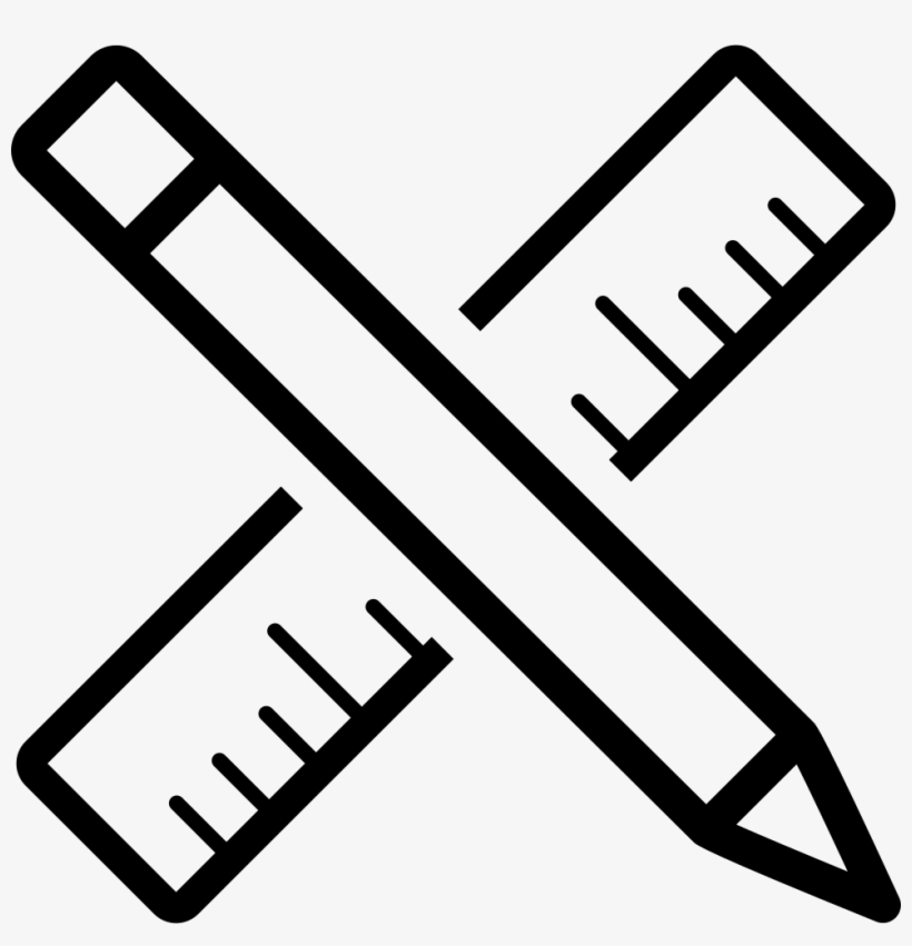 Download Png File Svg - Pencil And Scale Icon - Free Transparent ...