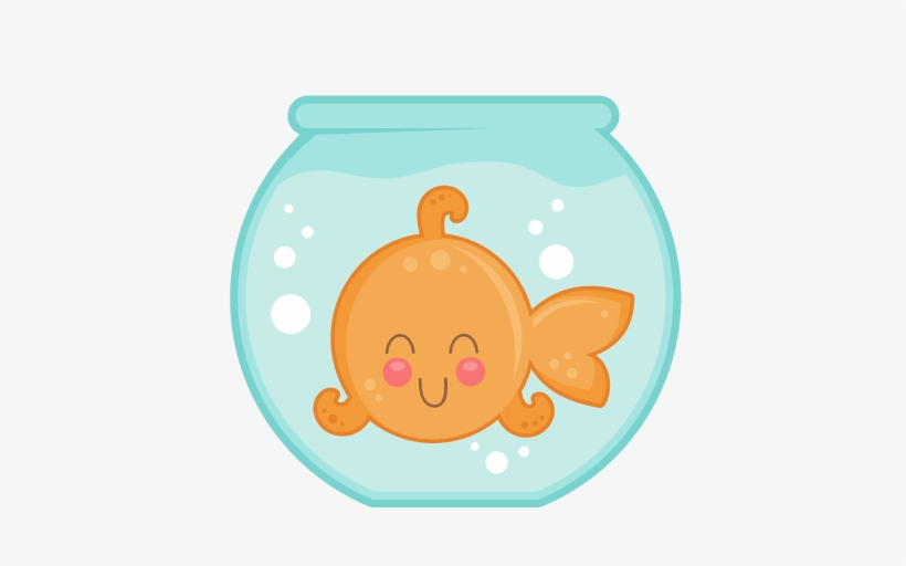 Goldfish In Bowl Svg Cut Files For Cricut Silhouette - Goldfish In Bowls Png, transparent png #610088