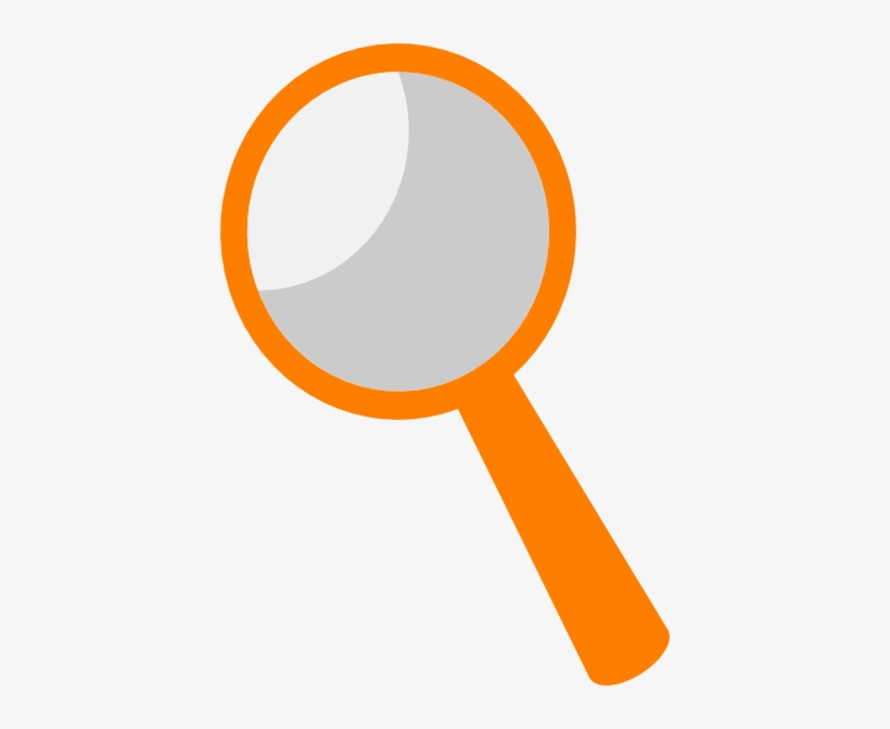 Magnifying Glass Clip Art - Magnifying Glass Icon Png Orange, transparent png #610120