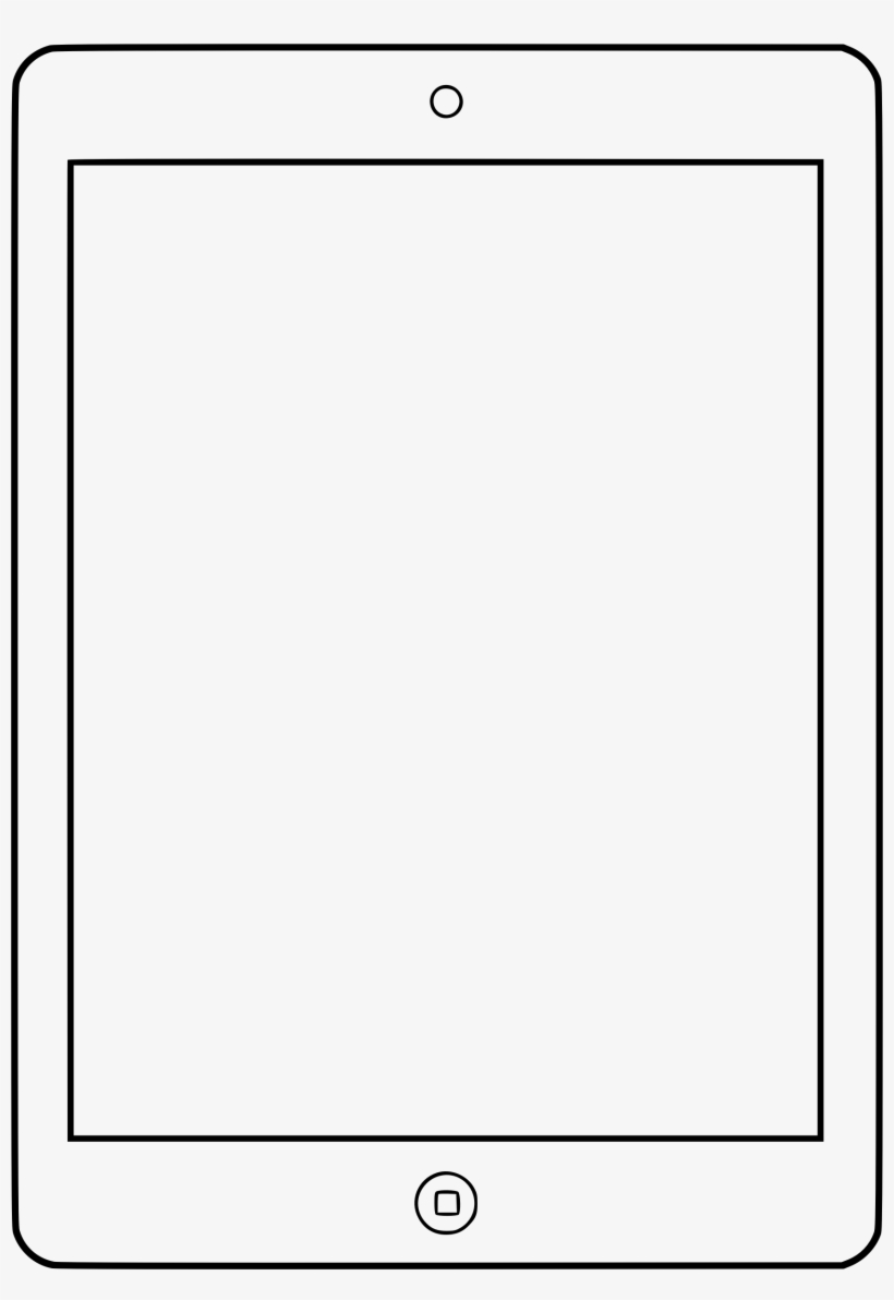 Ipad Clipart Black And White Free Transparent PNG