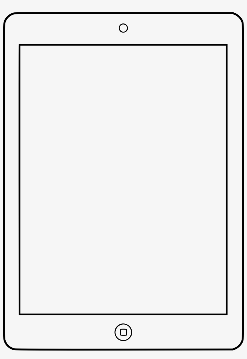 Ipad Clipart Black And White, transparent png #610370
