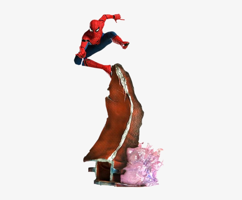 Spider Man Homecoming - Spider Man Iron Studios, transparent png #611151