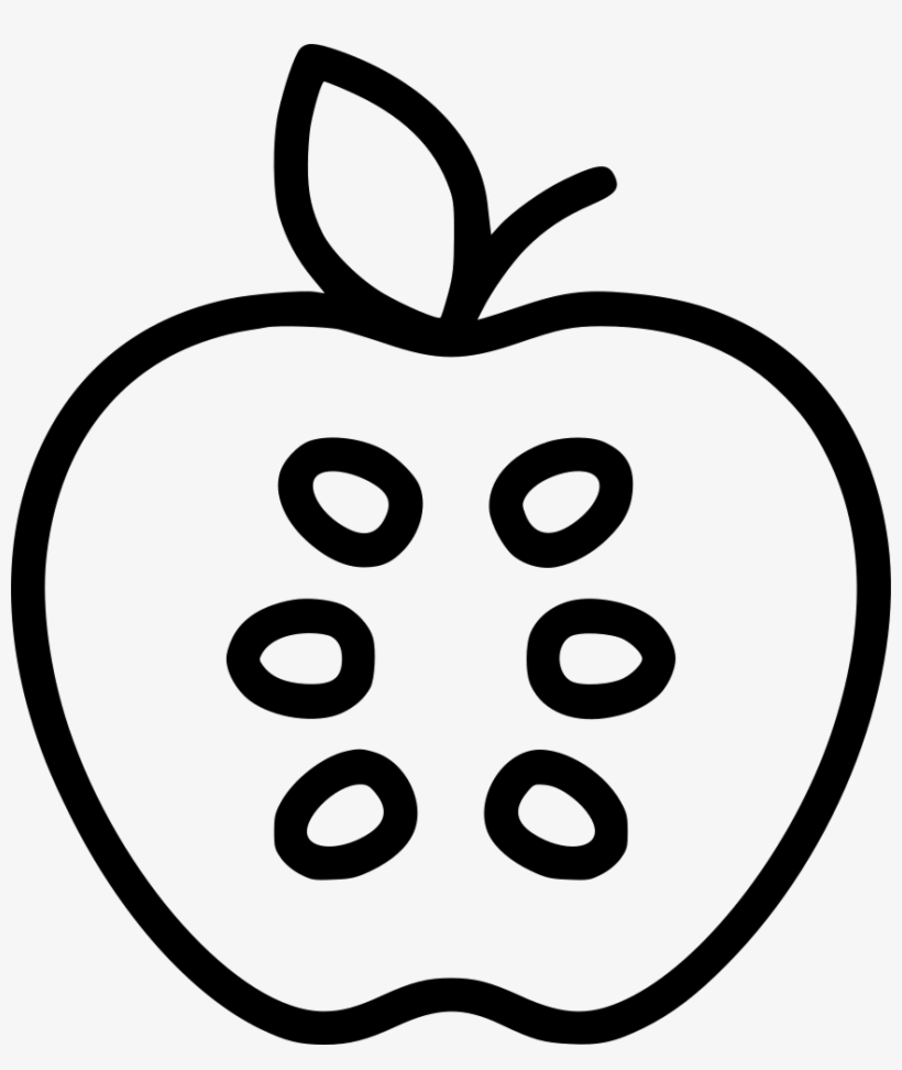 Apple Fruit Vitamin Healthy Food Diet Svg Png Icon - Clip Art, transparent png #611473