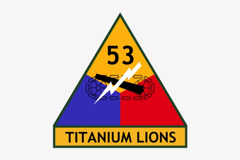 File - U - N - 53rd Armored Division - 1 Armored Division, transparent png #611670