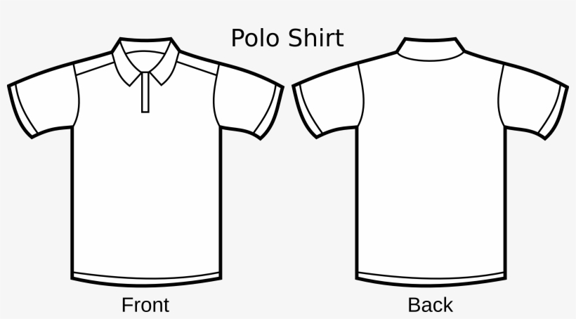 Free Polo Shirt Template Clipart Illustration - Polo Shirt Template Png, transparent png #611676