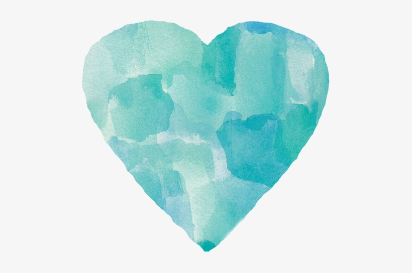413 Images About Background On We Heart It - Watercolor Heart Clip Art, transparent png #611795