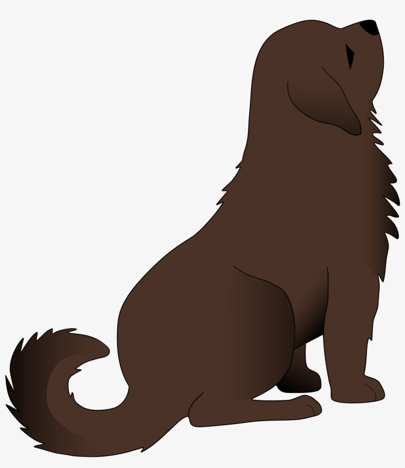 Puppy Clipart Brown Dog - Dog Sitting Clipart, transparent png #611992