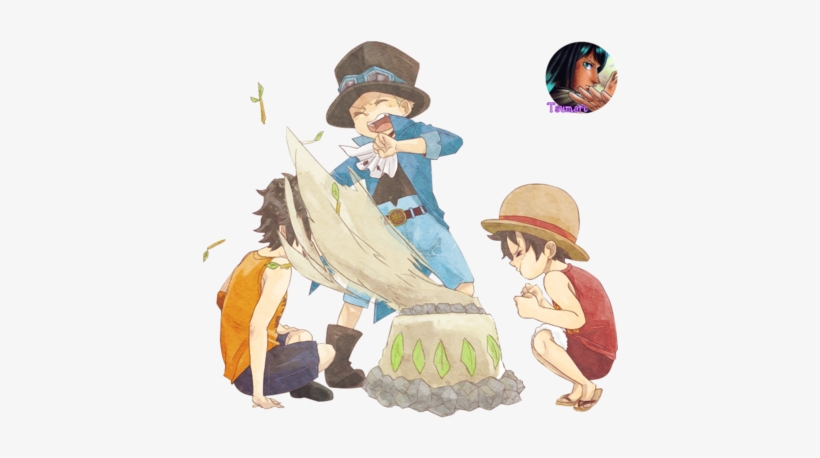 Ace, One Piece, And Luffy Image - Young Ace Sabo Luffy, transparent png #612108