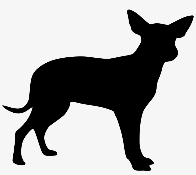 Puppy Clipart Silhouette - Cachorro Png Desenho Preto, transparent png #612157