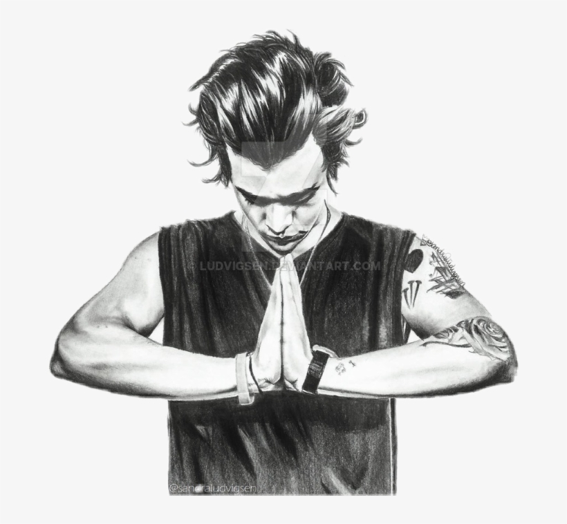 Harrystyles Harry Styles Drawing - Harry Styles Hand Drawing, transparent png #612262