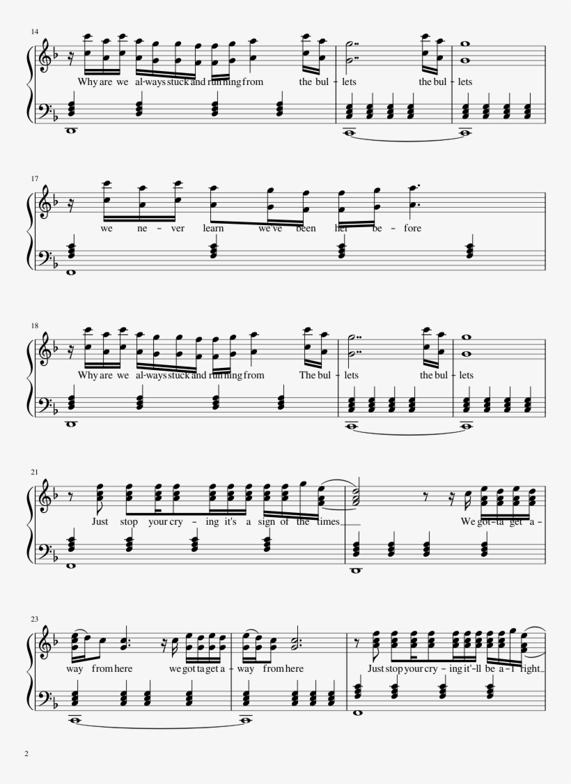 Sign Of The Times Sheet Music Composed By Arranged - Chopin Waltz Op 69 No 2, transparent png #612394