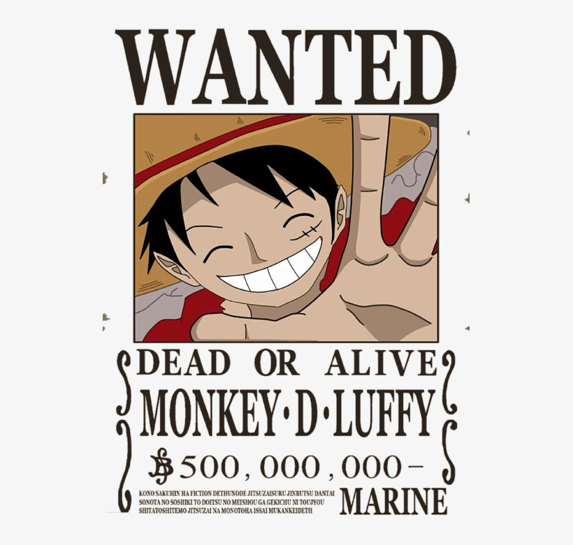 Bleed Area May Not Be Visible - One Piece Wanted Posters, transparent png #612726