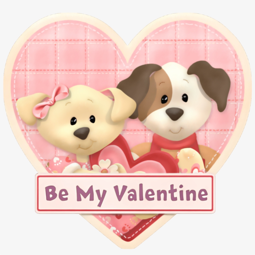 Puppy Clipart Valentine - Valentine Puppies Clipart, transparent png #613000