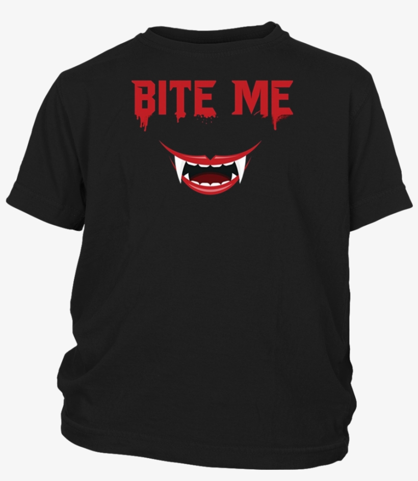 Bite Me Halloween T-shirt - Apkshirt Bite Me Halloween T-shirt - Vampire Teeth, transparent png #613022