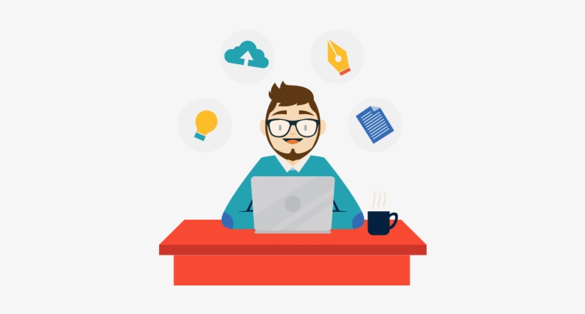Graphic Design Services In Mumbai - Graphic Designer Cartoon Png, transparent png #613023