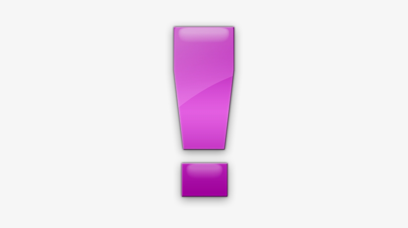 073192 Pink Jelly Icon Alphanumeric Exclamation Point - Plastic, transparent png #613675