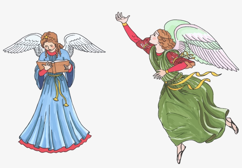 This Free Icons Png Design Of Two Female Angels, transparent png #614044