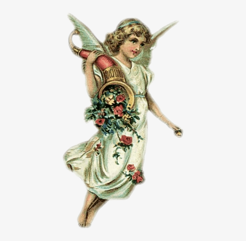 Tarjetas Navide As Estan En Formato Png Con Fondo Transparente - Victorian Angel Christmas Clipart, transparent png #614172