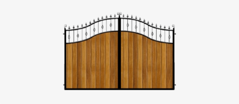 Wood And Metal Driveway Gate - Pvc Panels For Gates, transparent png #614233