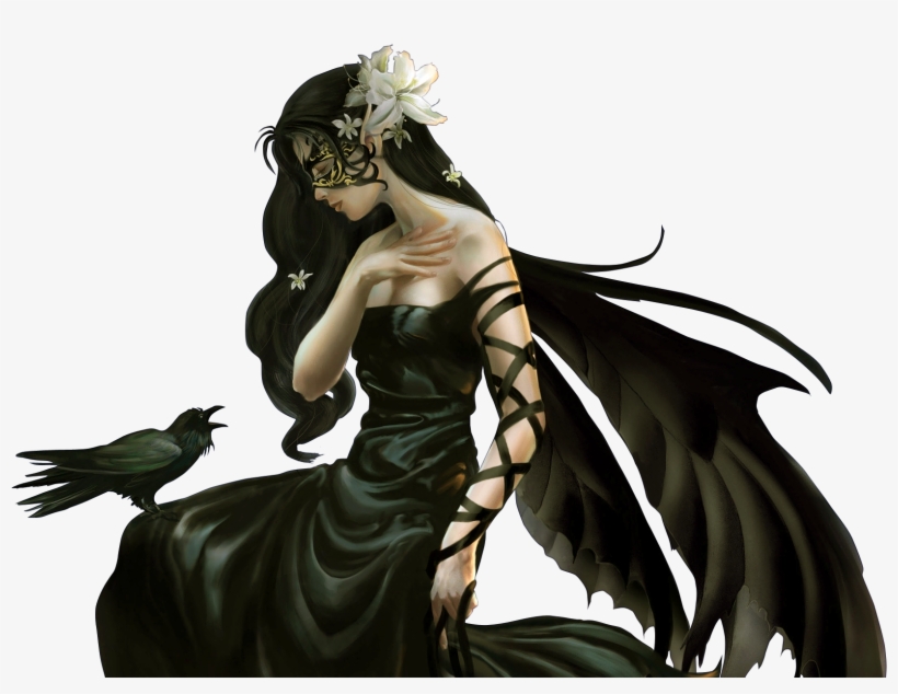 Gothic Fairies And Dragons, transparent png #614305