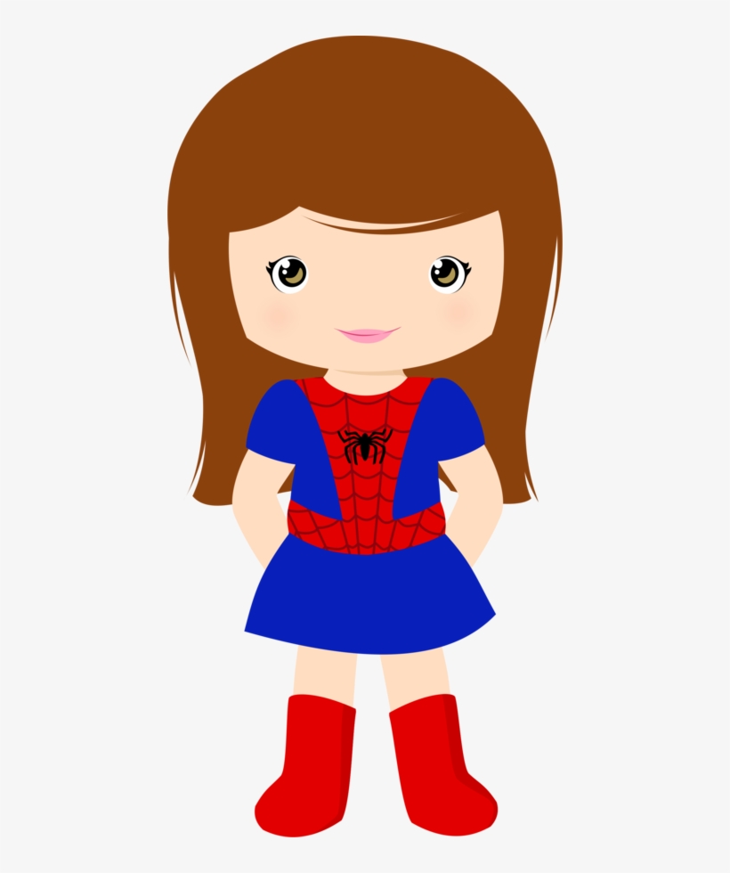 Minus Cumple Super Heroes, Superhero Classroom, Superhero - Spider Girl Clipart, transparent png #614405