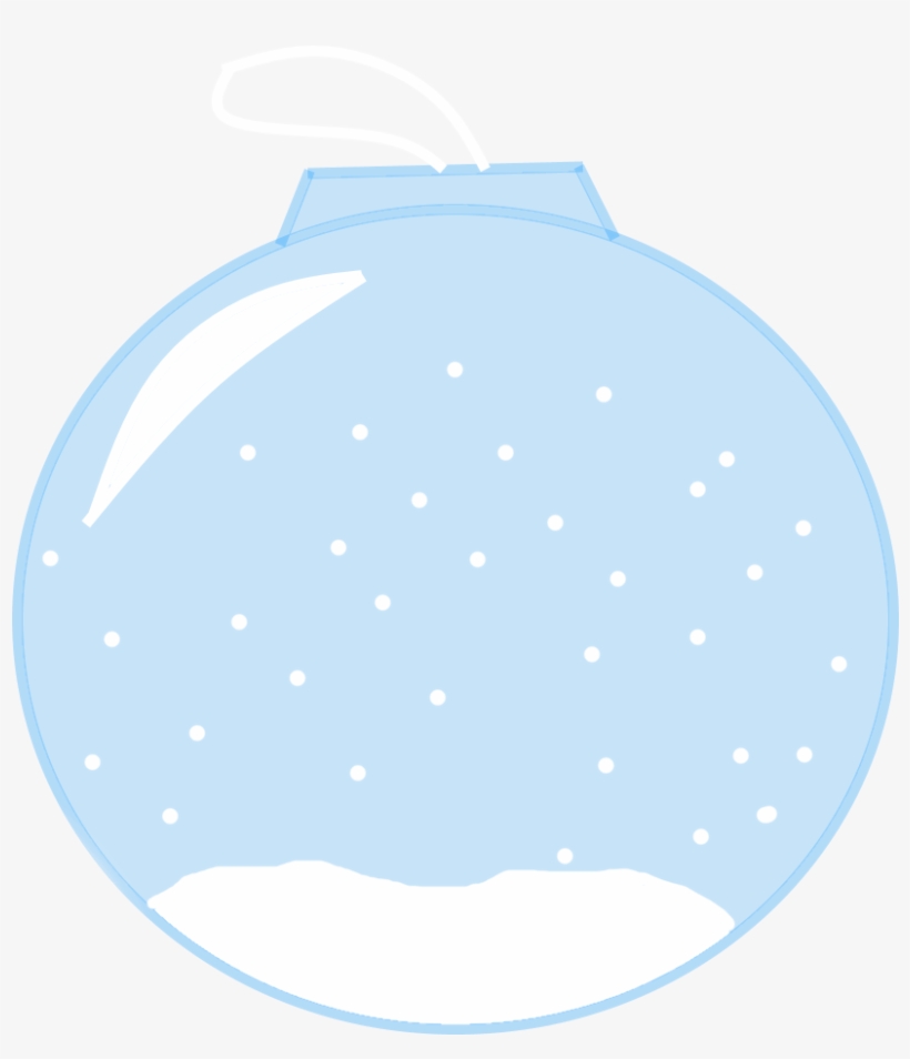 Snow Globe Christmas Ornament With The Snow Snowing - Circle, transparent png #614702
