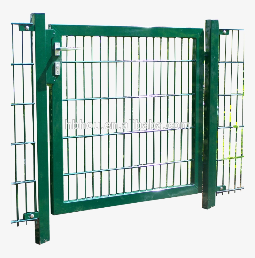 Green Powder Coated Wrought Iron Garden Gate Design,simple - Wicket Gate, transparent png #614813