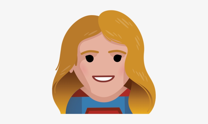 Image For Supergirl - Supergirl Emoji Png, transparent png #614838