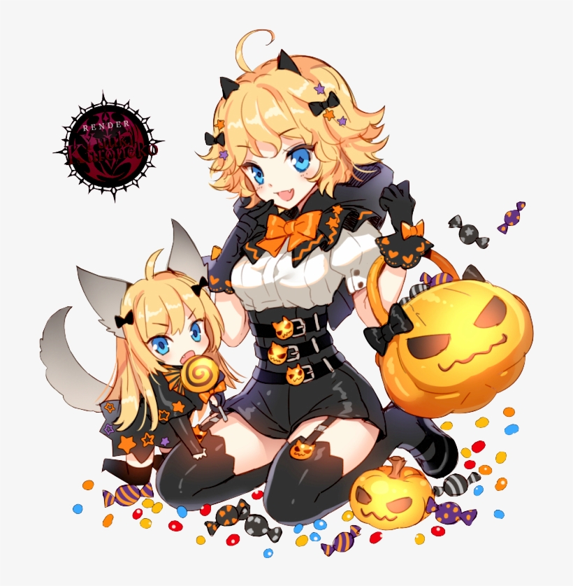 Render Nardack Halloween On Deviantart Png Render Transparent - Anime Halloween Render, transparent png #614880