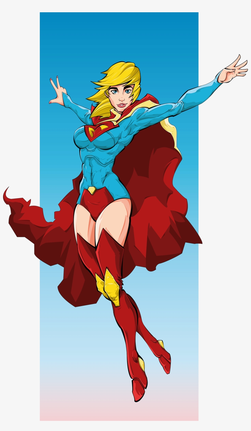 Supergirl On Behance - Behance, transparent png #614924