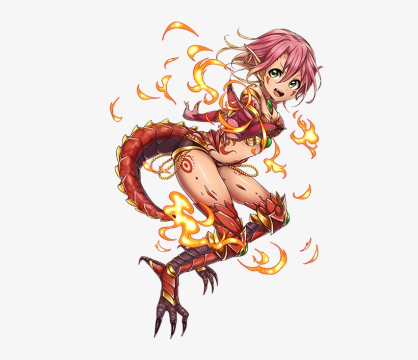 Saran Transparent - Dragon Girl Anime Png, transparent png #614946