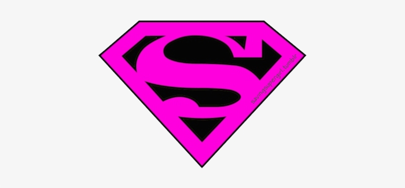 Pictures Of Superwoman Logo - Super Girl Logo Pink, transparent png #615121