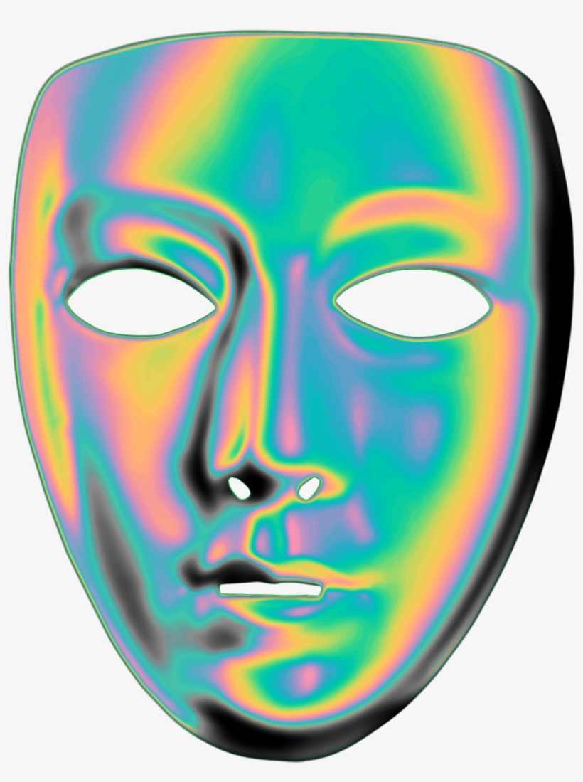 Tumblr Transparent Mask Monochrome Aesthetic Anime - Tumblr, transparent png #615287