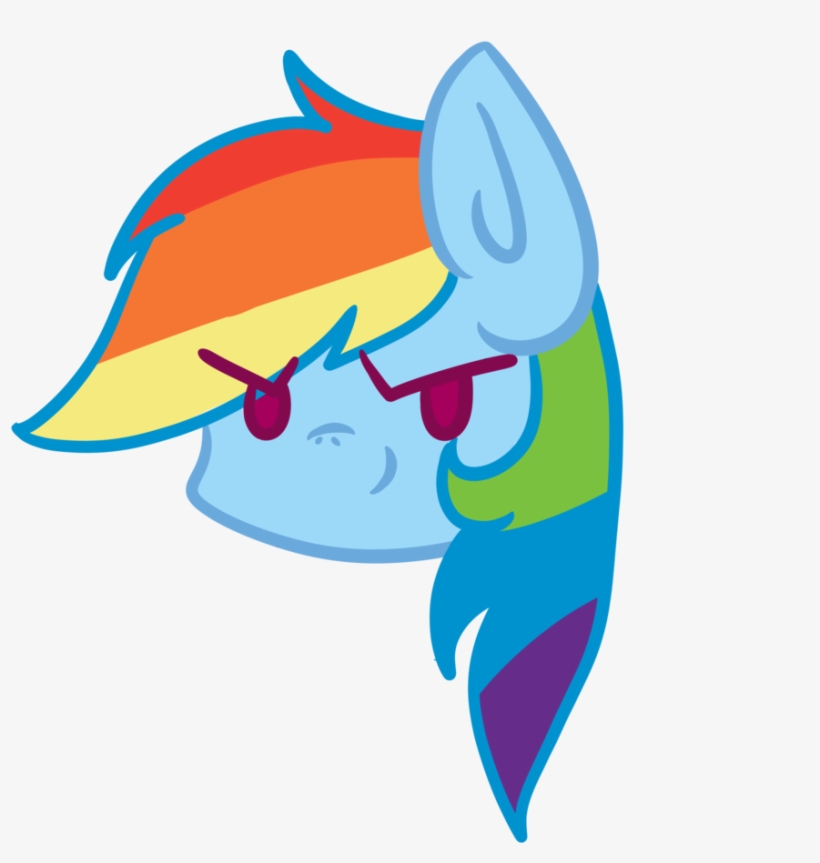 Image Library Stock Artist Xsiggix Head Rainbow Dash - Rainbow, transparent png #615440