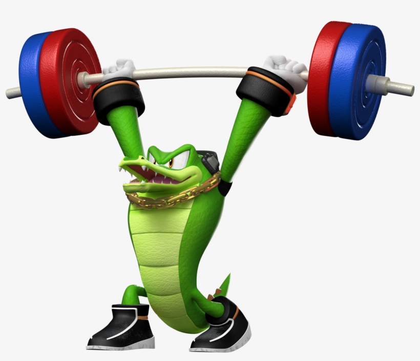 Vector Lifting A Barbell - Vector Mario And Sonic At The Olympic Games, transparent png #615574