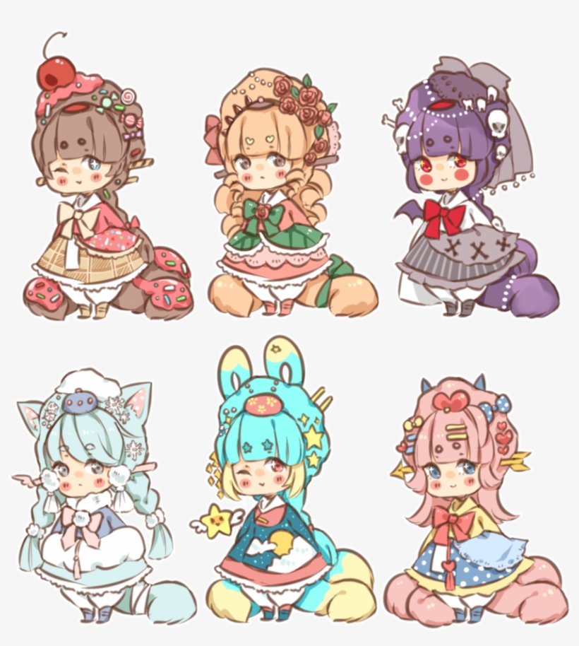 Kawaii Kumiho Auction [closed] By Kiim-adopts On Deviantart - Deviant Art Kawaii Adopts, transparent png #615625